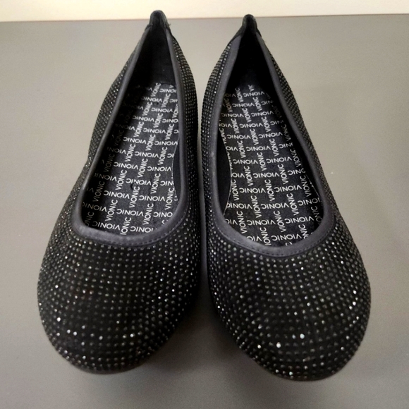 Vionic Spark Willow Ballet Flats Black Size 8. Insoles missing - Picture 4 of 8